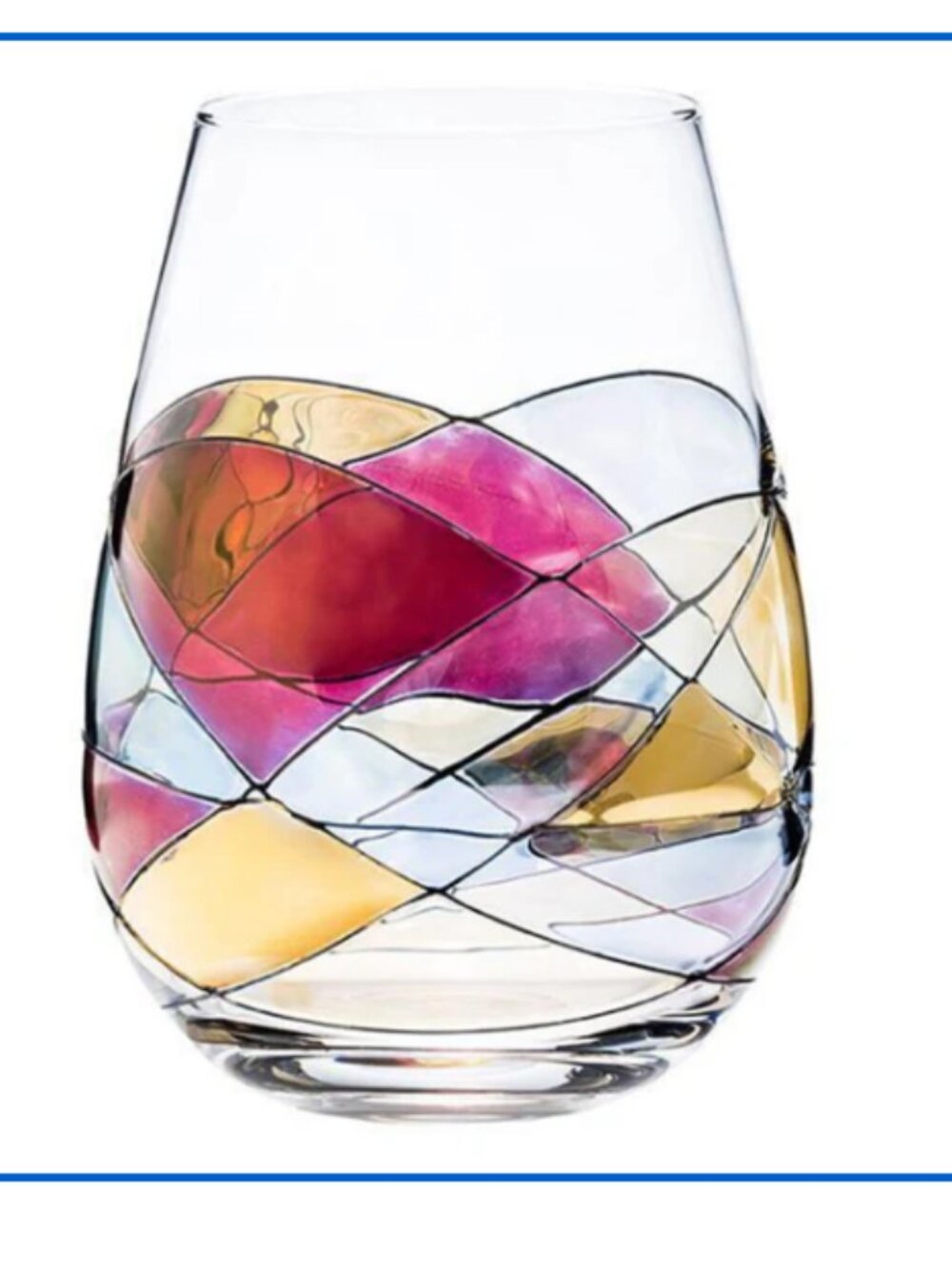 Cornet Barcelona Sagrada Stemless Wine Glasses Handcrafted in Spain